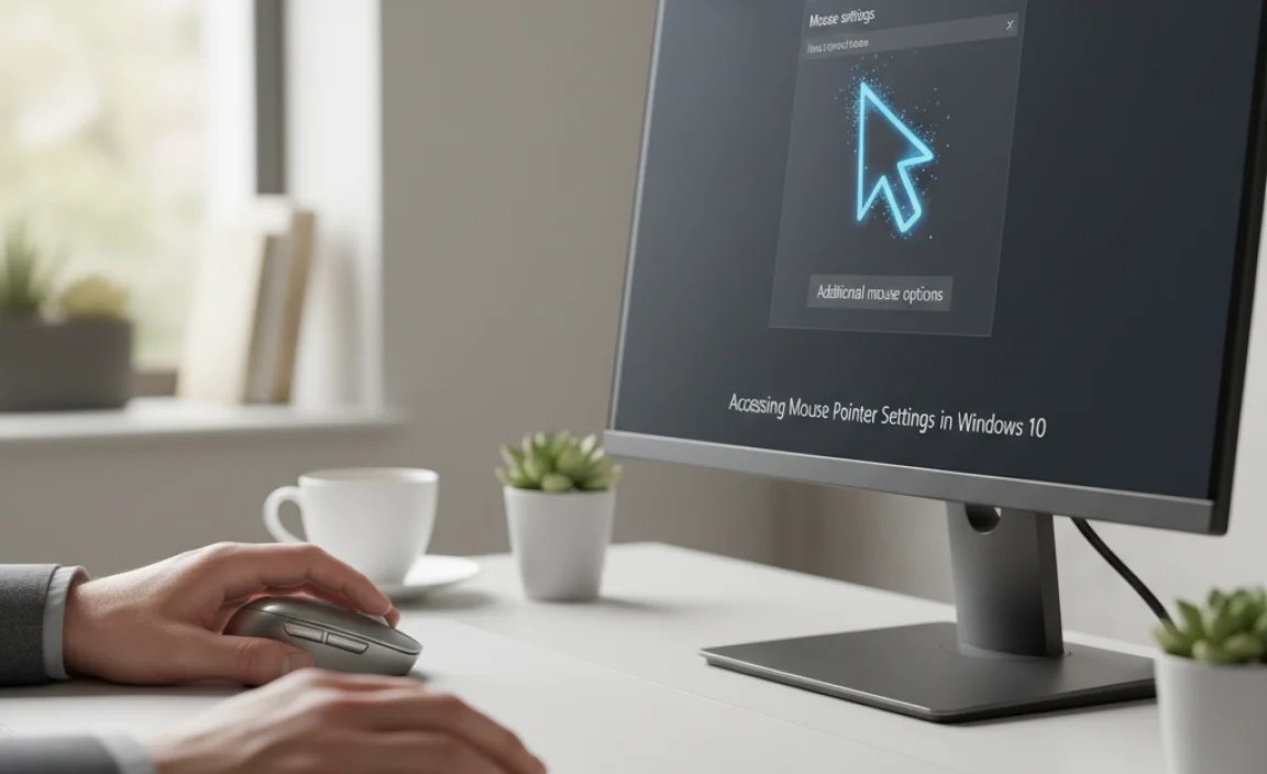 Accessing Mouse Pointer Settings in Windows 10