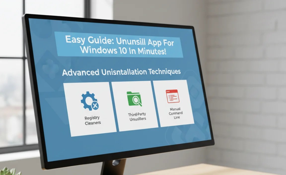 Advanced Uninstallation Techniques