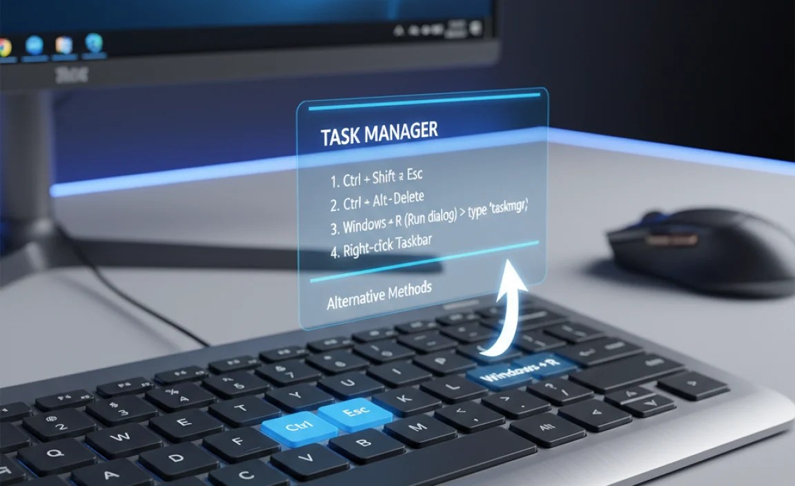 Alternative Methods to Open Task Manager