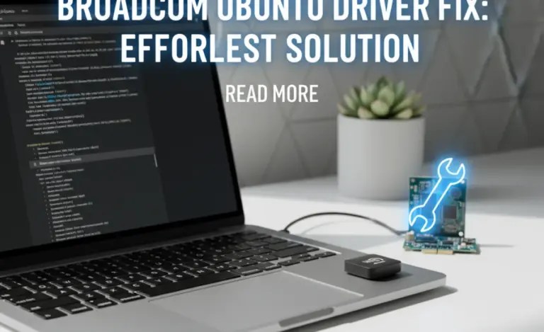 Broadcom Ubuntu Driver Fix: Effortless Solution