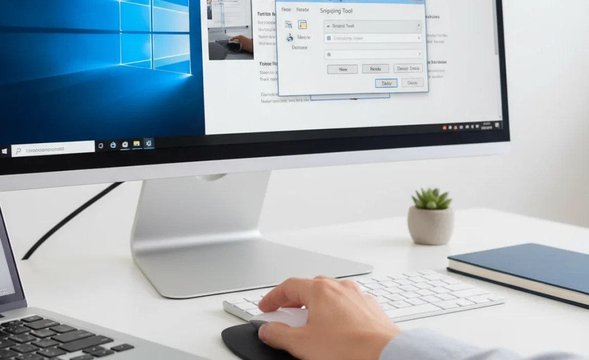 Capturing Screenshots with Snipping Tool