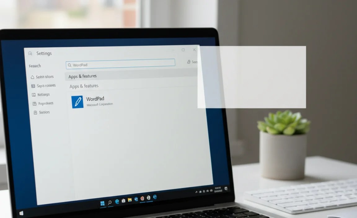 Checking for WordPad in Windows 11