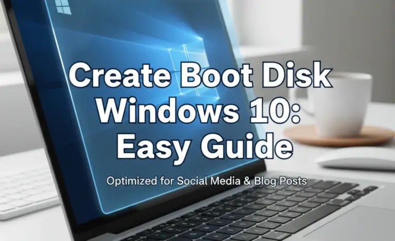 Create Boot Disk Windows 10: Easy Guide