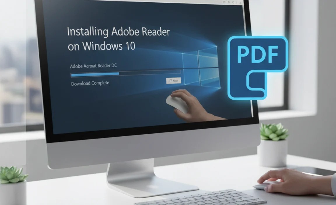 Installing Adobe Reader on Windows 10