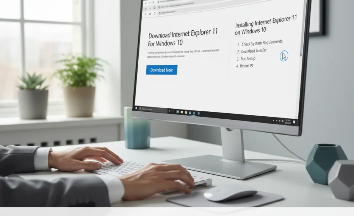 Installing Internet Explorer 11 on Windows 10