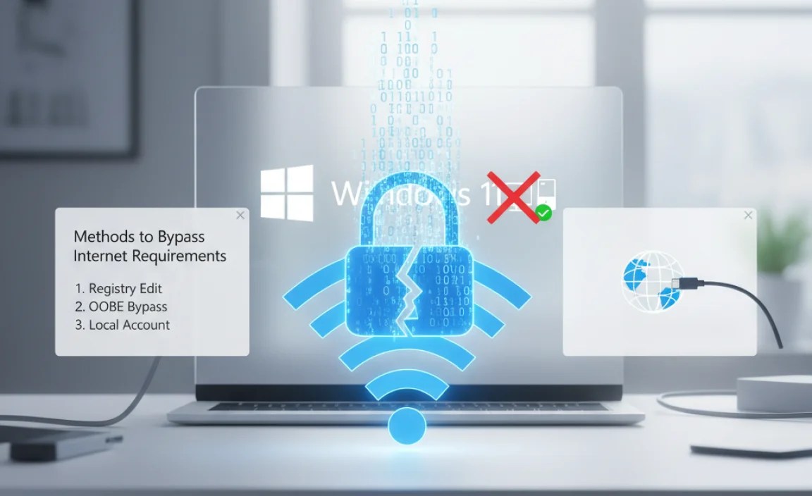 Methods to Bypass Internet Requirements