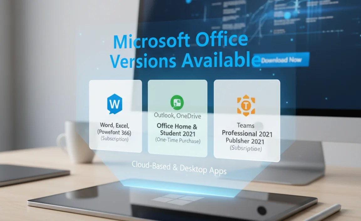 Microsoft Office Versions Available