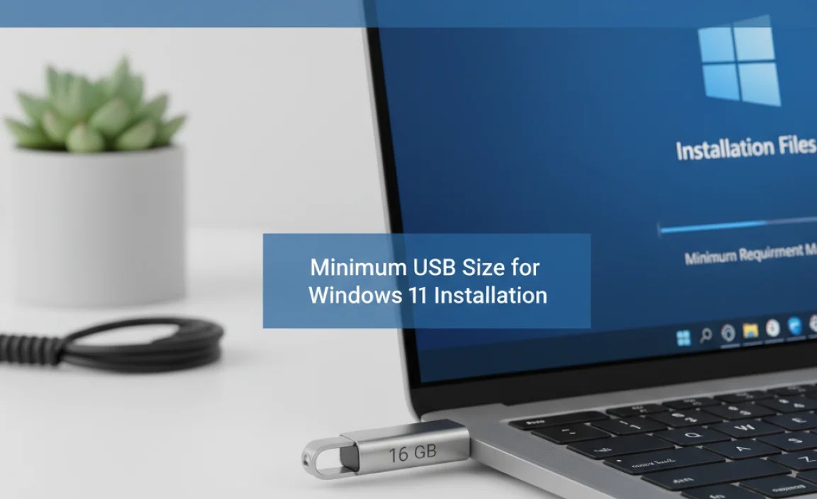 Minimum USB Size for Windows 11 Installation