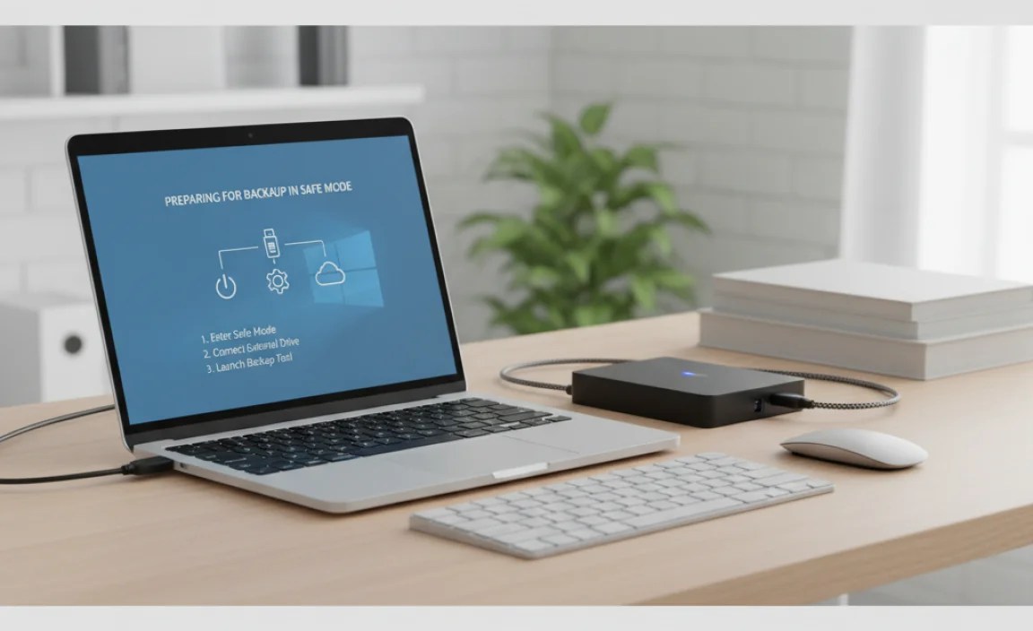 Preparing for Backup in Safe Mode