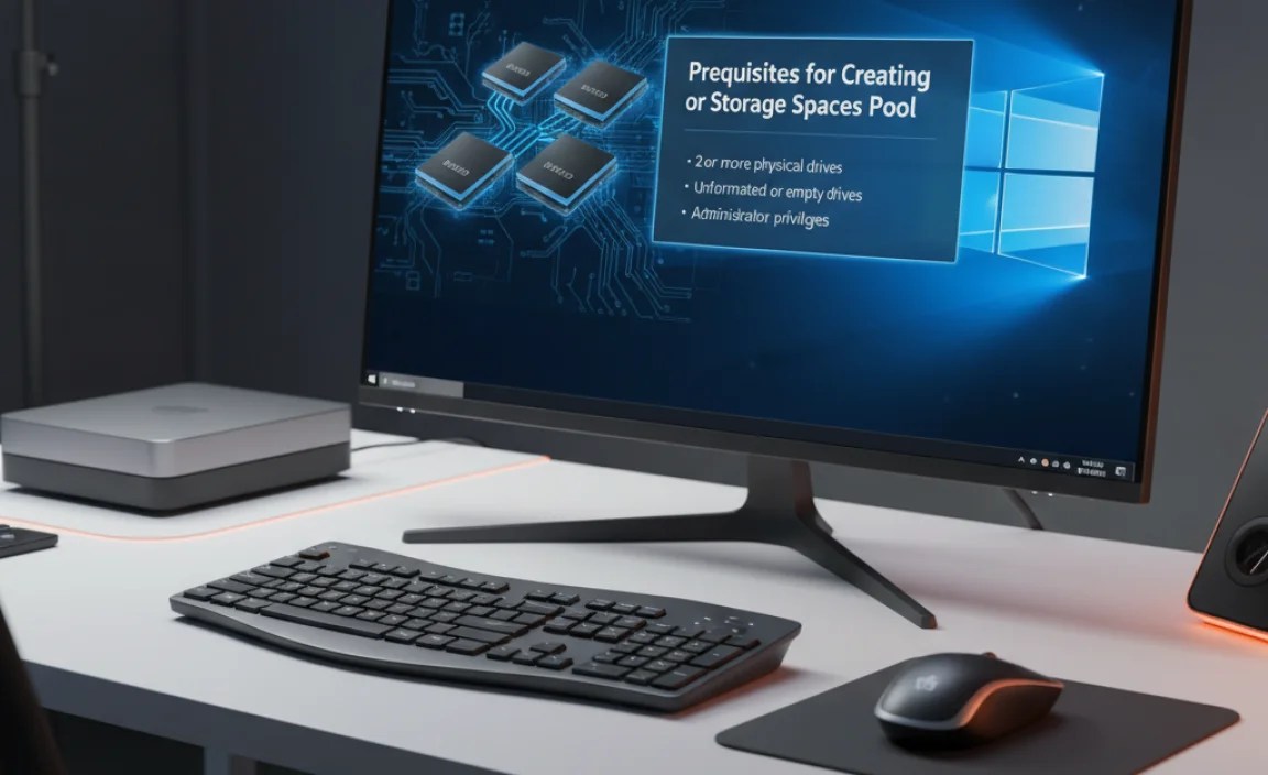 Prerequisites for Creating a Storage Spaces Pool