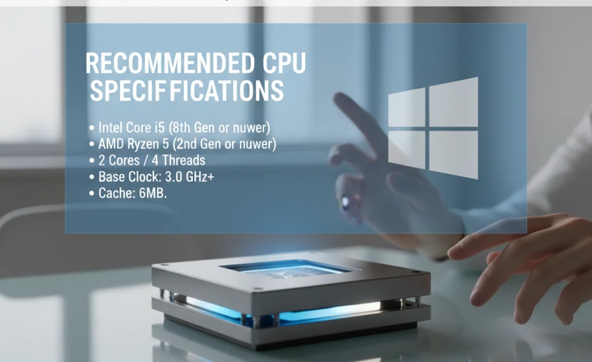 Recommended CPU Specifications