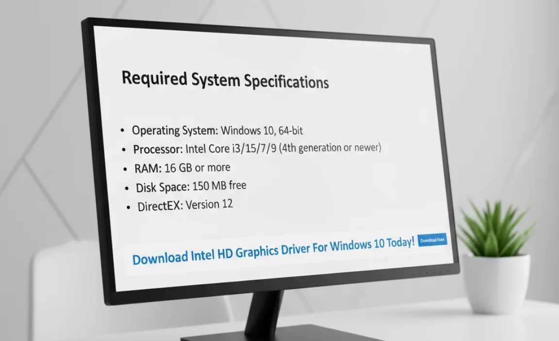 Required System Specifications