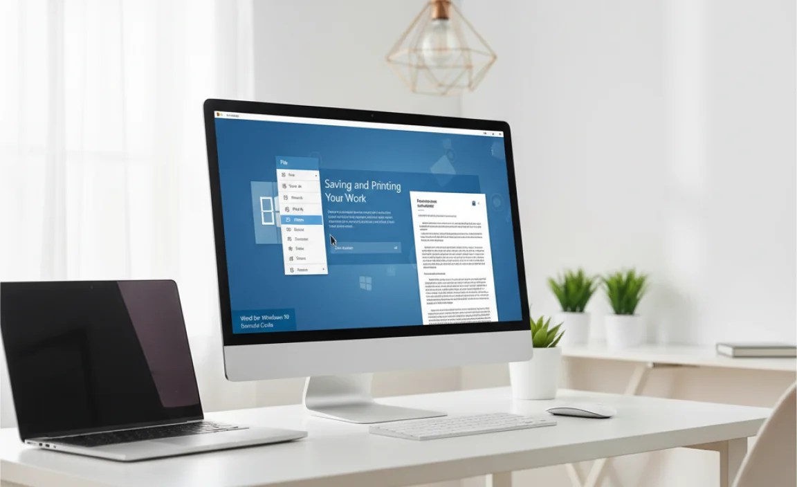 Saving and Printing Your Work