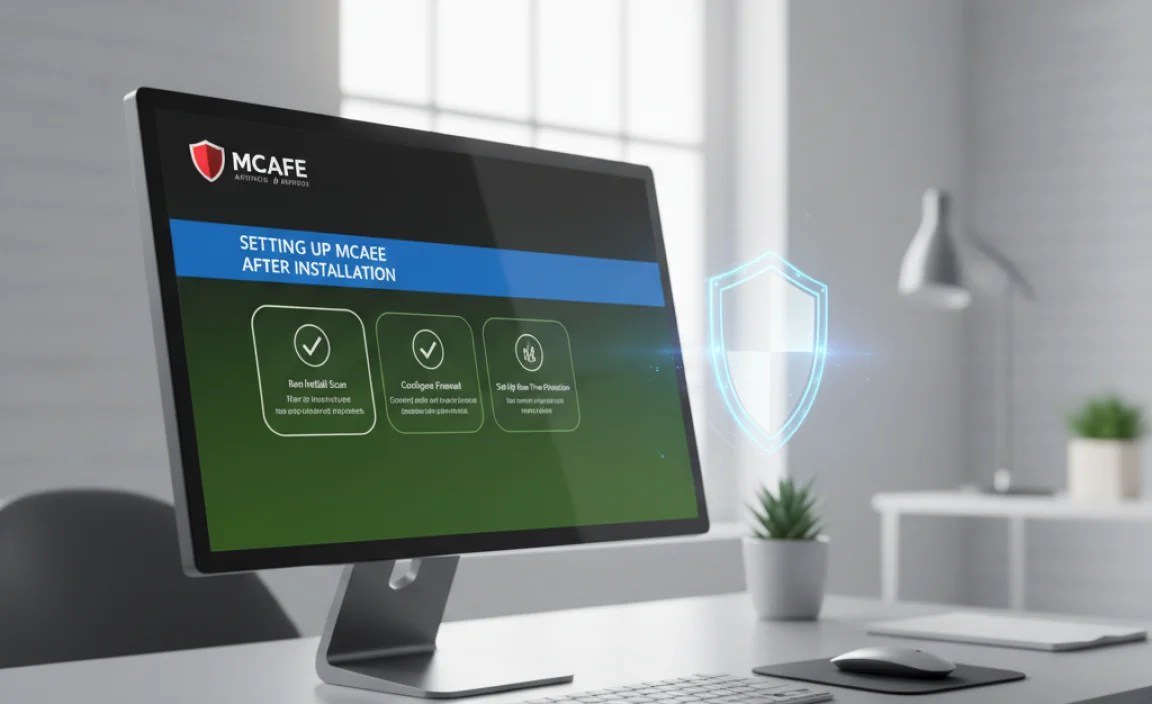 Setting Up McAfee After Installation