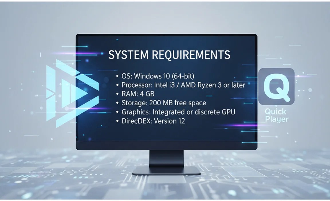 System Requirements for Installing Quick Player