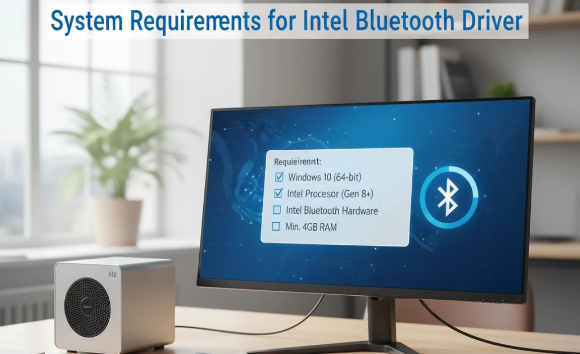 System Requirements for Intel Bluetooth Driver