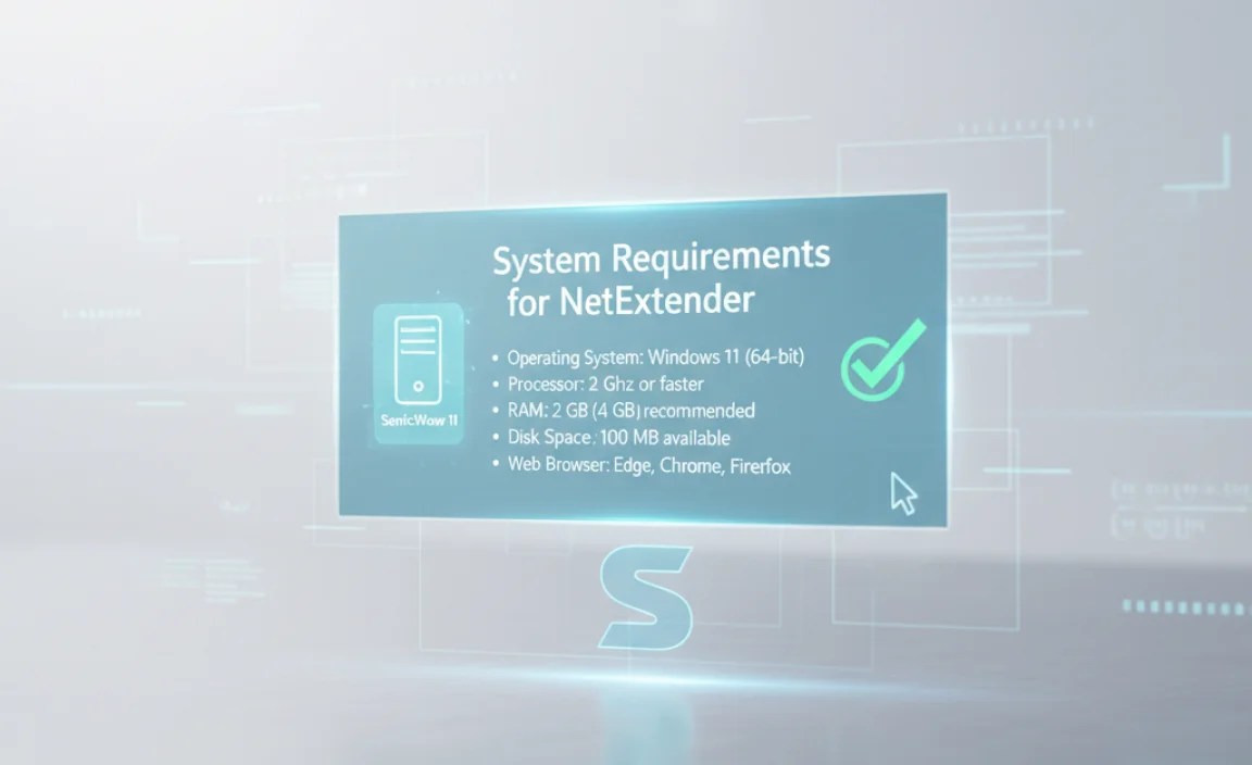 System Requirements for NetExtender