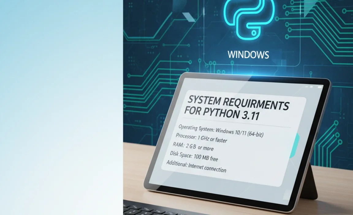 System Requirements for Python 3.11