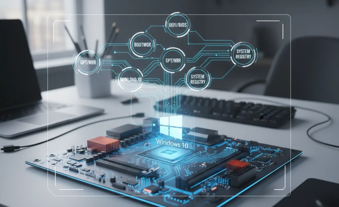 Understanding Boot Loader Components in Windows 10