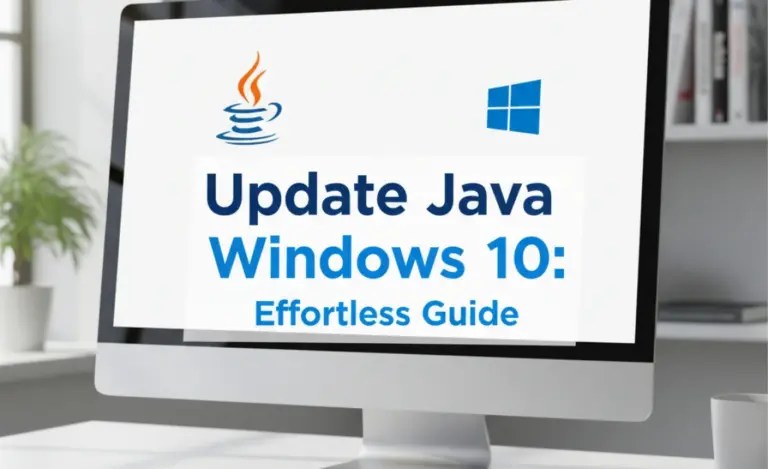 Update Java Windows 10: Effortless Guide
