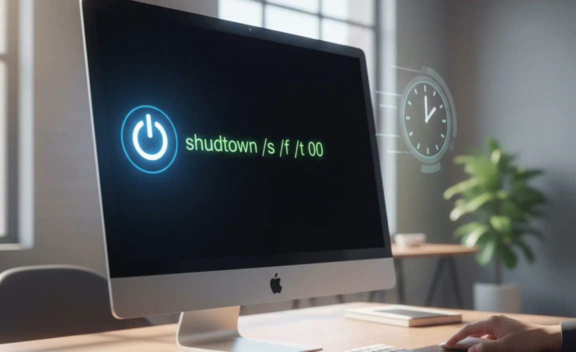 Using Command Prompt for Quick Shutdown