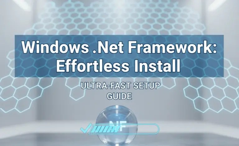 Windows Net Framework: Effortless Install