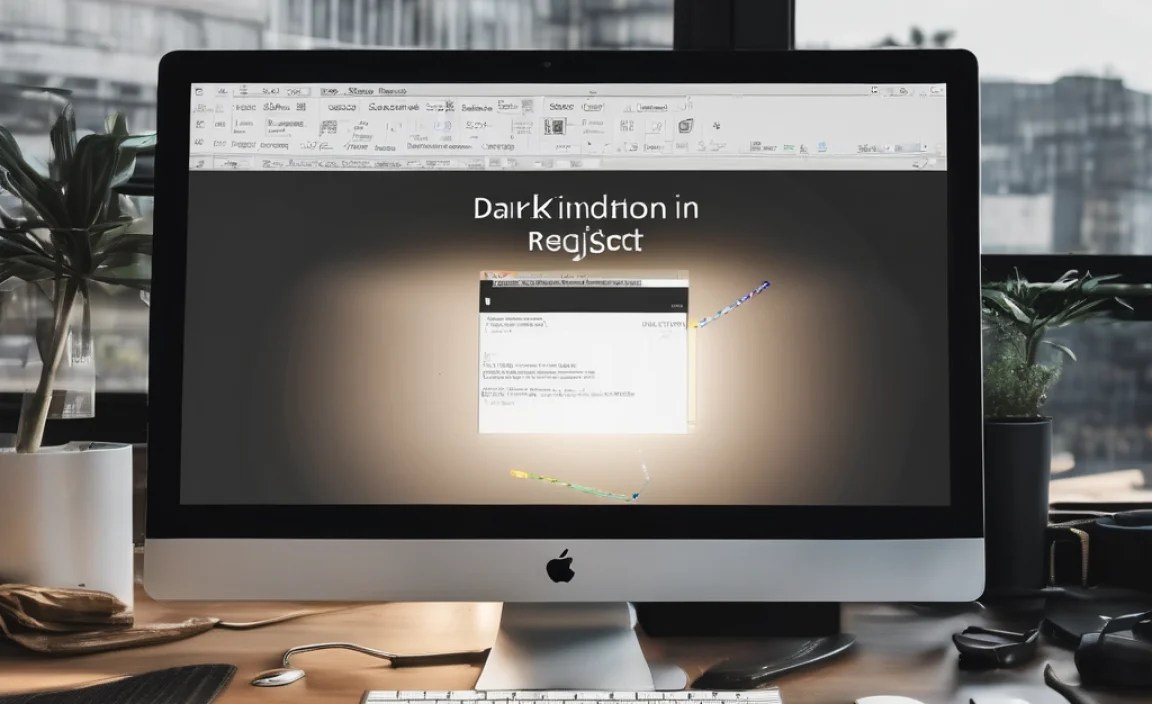 Modifying Registry Values for Dark Mode