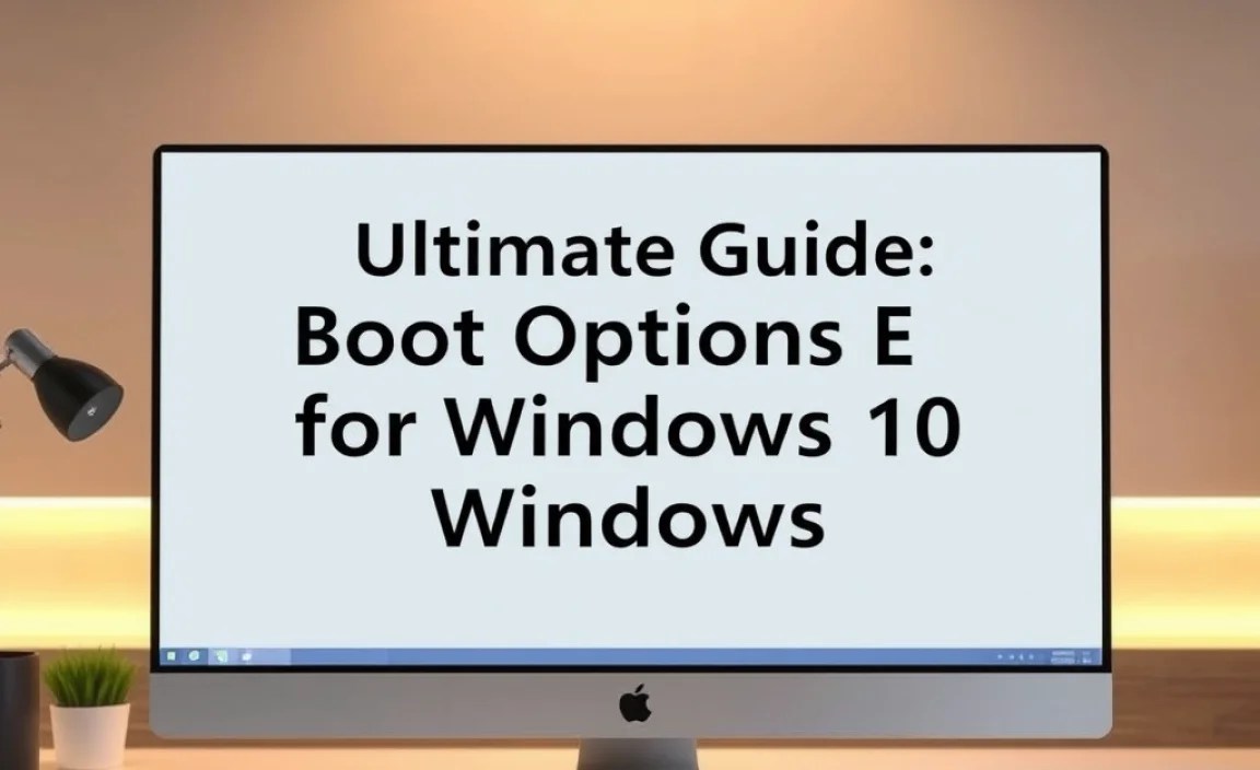 Accessing Boot Options in Windows 10