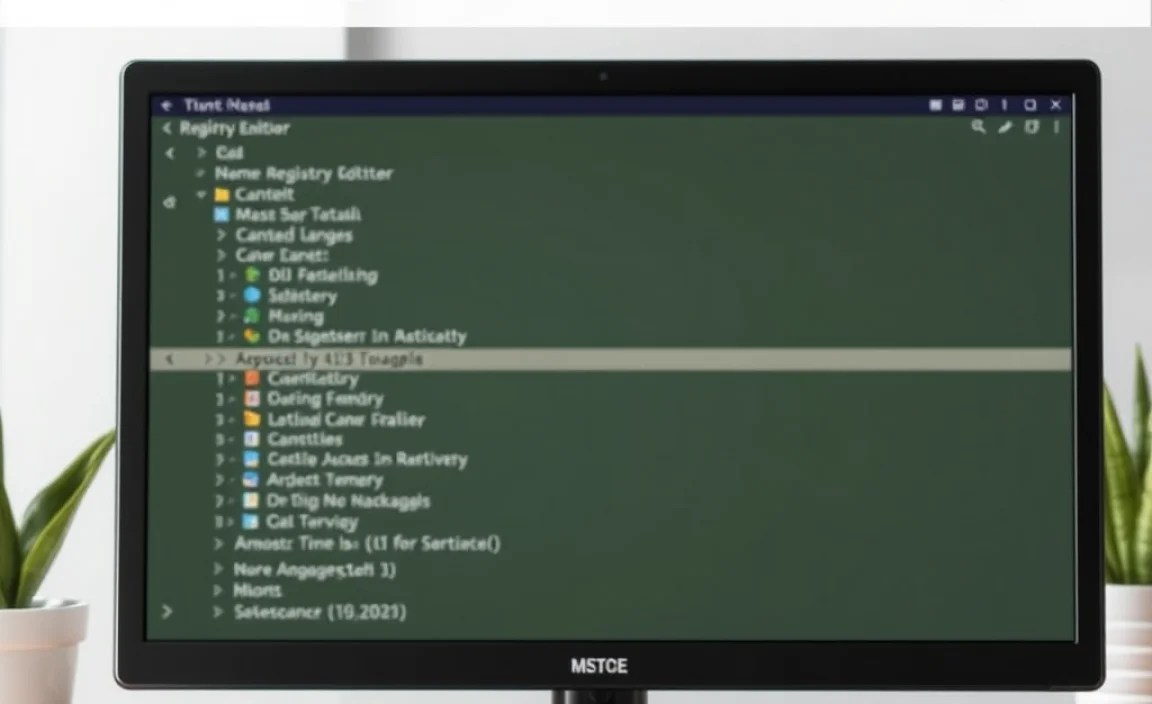 Accessing the Registry Editor