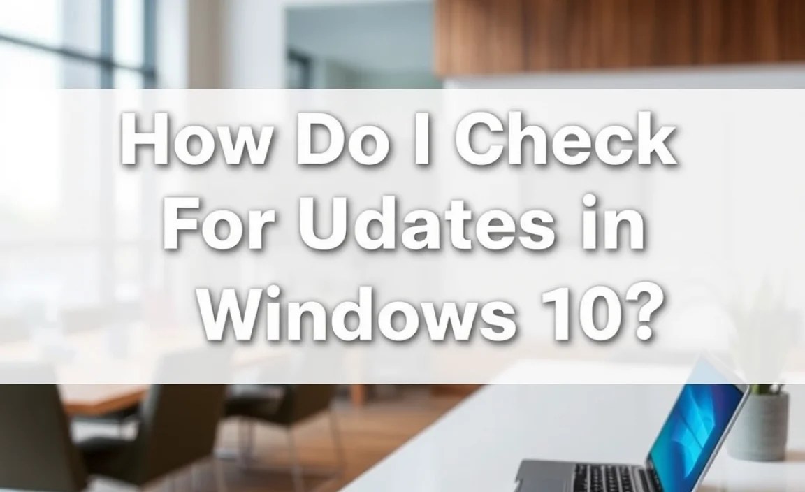 Accessing Windows Update Settings