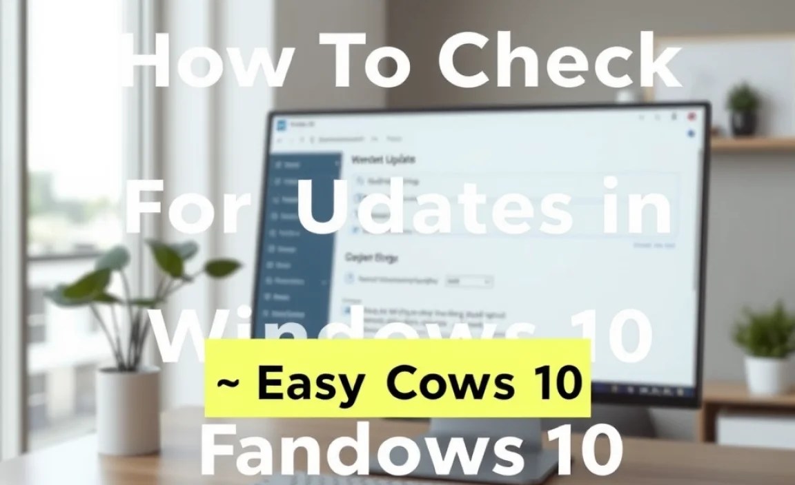 Accessing Windows Update Settings
