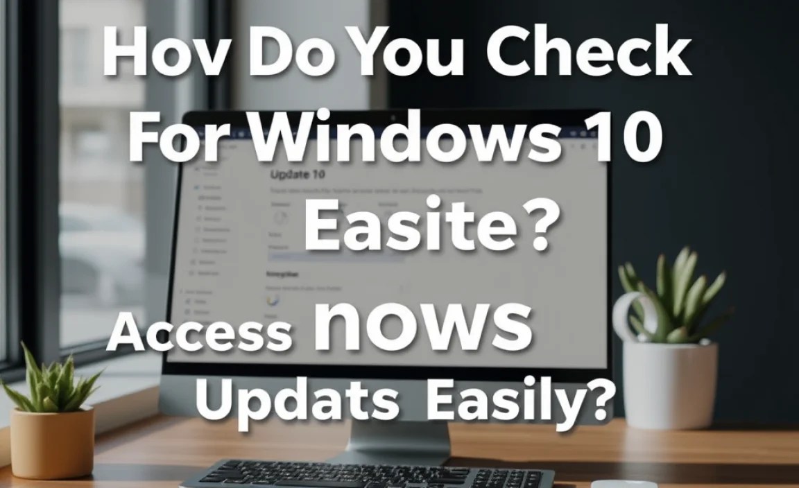 Accessing Windows Update Settings