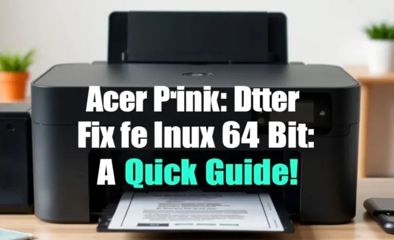 Acer Printer Driver Fix For Linux 64 Bit: Quick Guide!