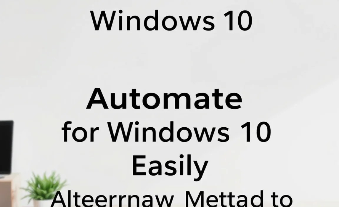 Alternative Methods to Manage Updates