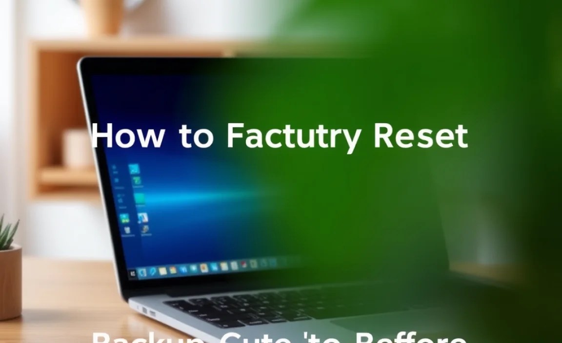 Backup Your Data Before Resetting