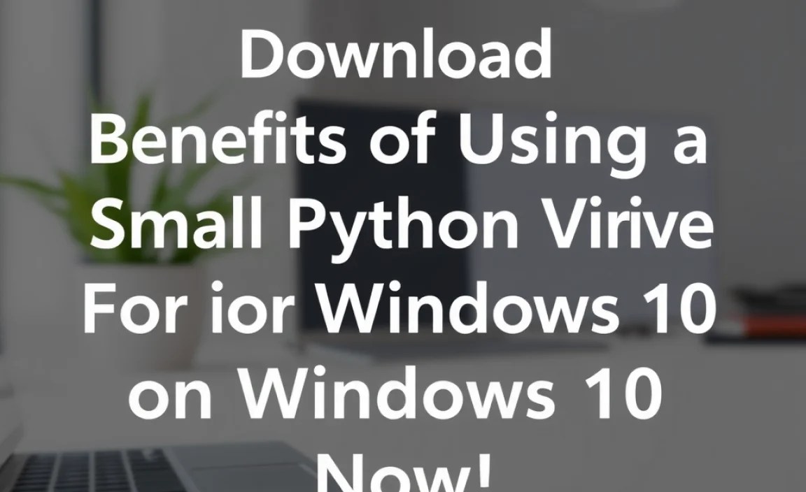 Benefits of Using a Small Python Version on Windows 10