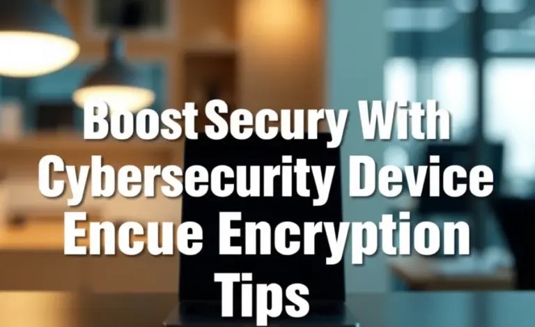 Boost Security With Cybersecurity Device Encryption Tips