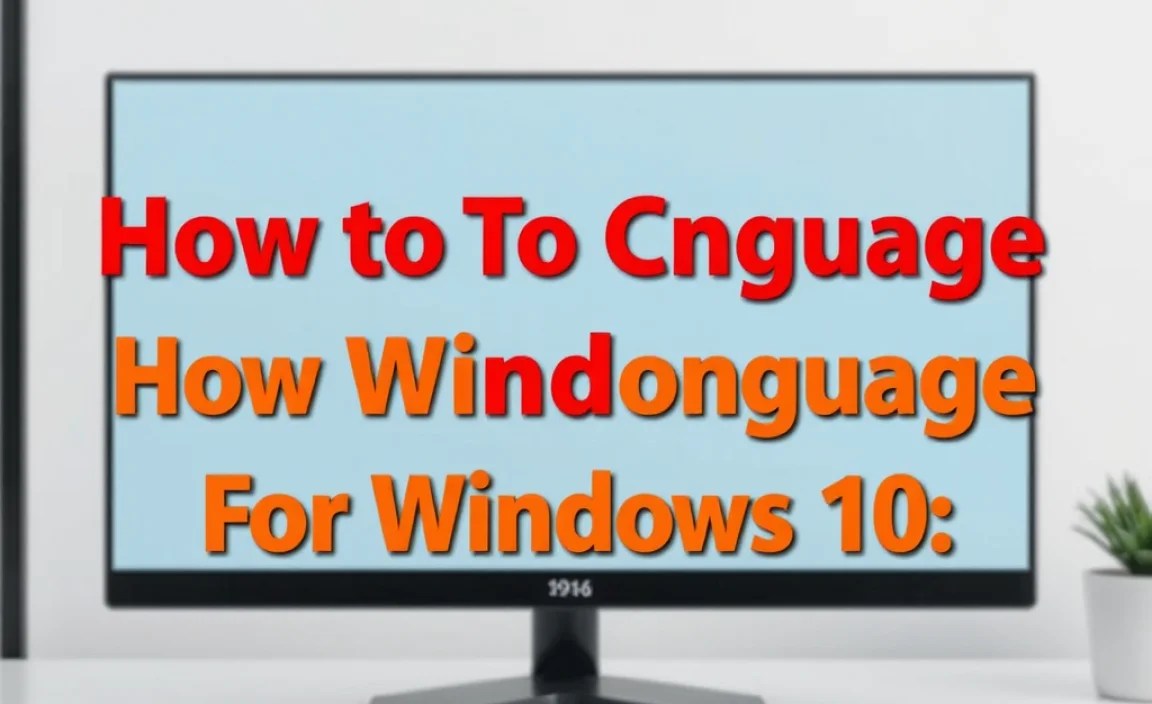 Changing Display Language