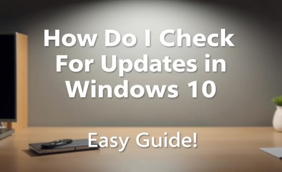 Checking for Updates Manually