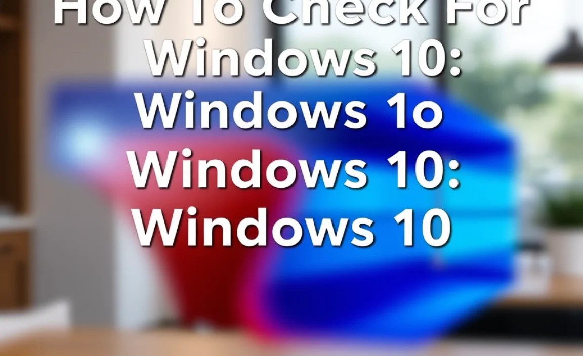 Checking for Updates Manually
