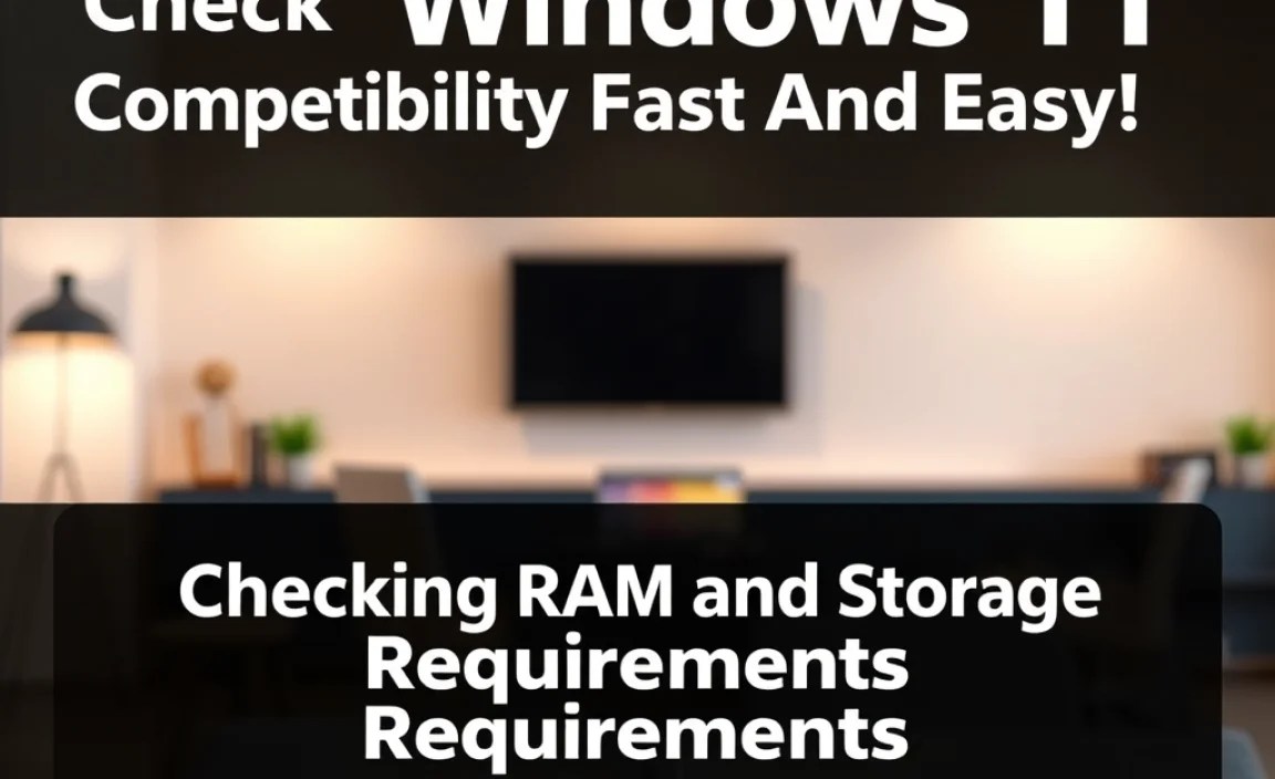 Checking RAM and Storage Requirements