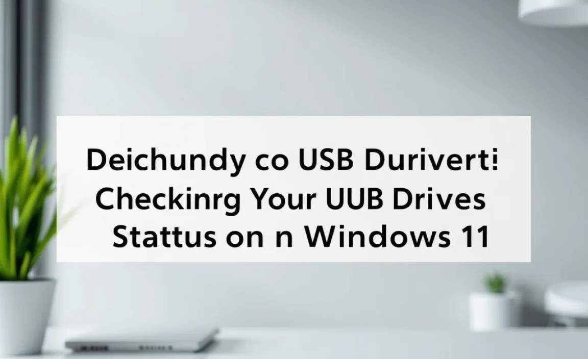 Checking Your Current USB Driver Status on Windows 11