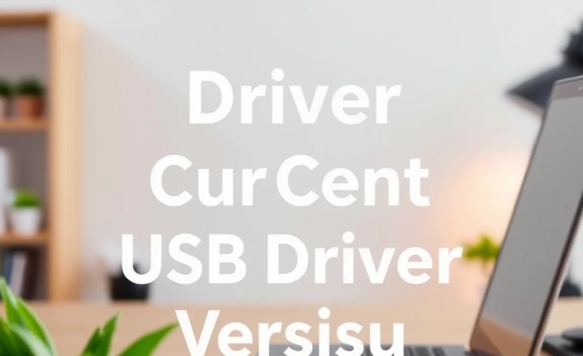 Checking Your Current USB Driver Version