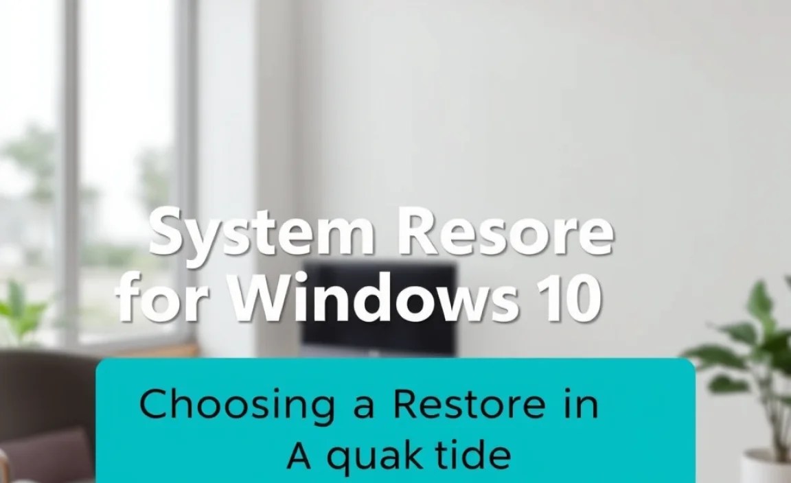 Choosing a Restore Point