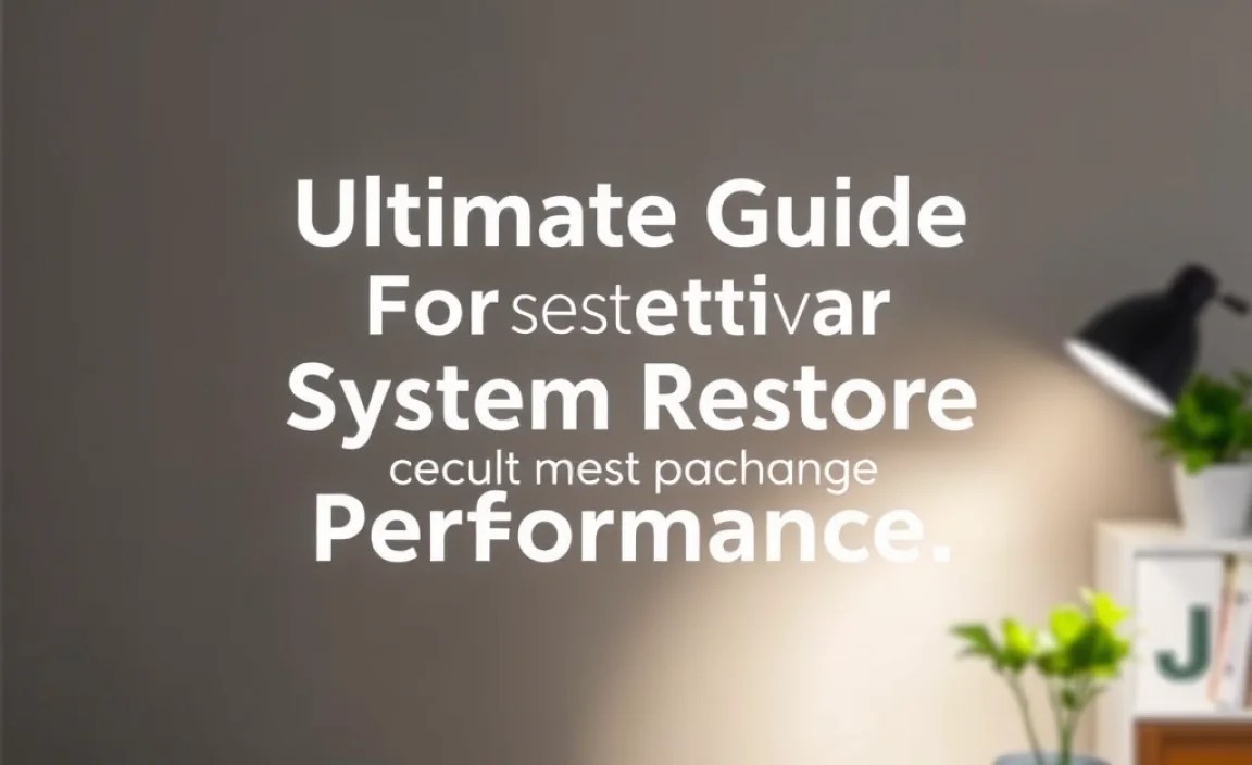 Common Issues Affecting System Restore Performance