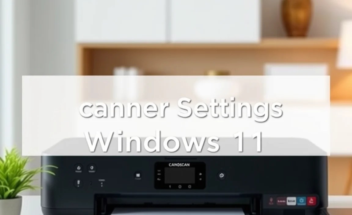 Configuring Scanner Settings in Windows 11