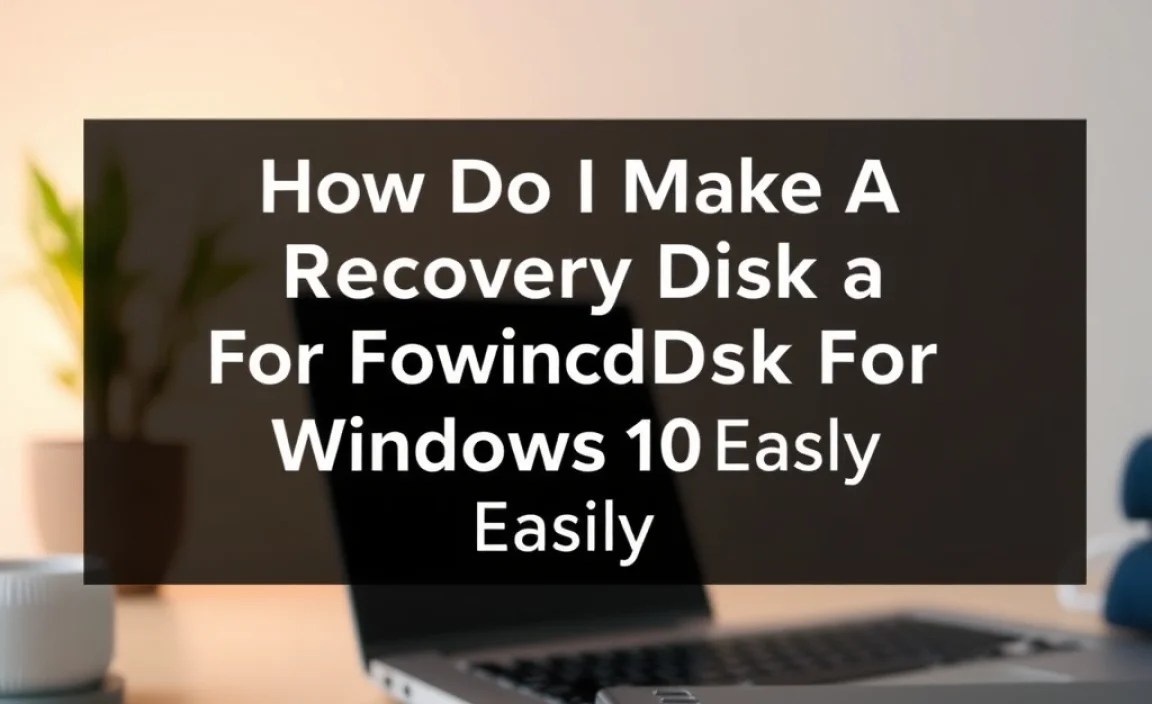Creating a Recovery Disk Using Built-in Windows Tools