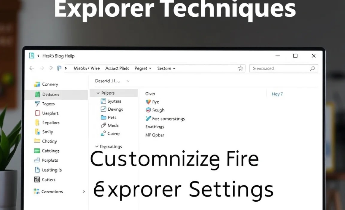 Customizing File Explorer Settings