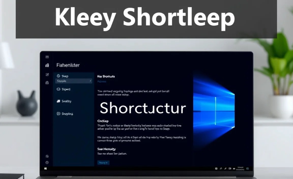 Customizing Key Shortcuts for Sleep