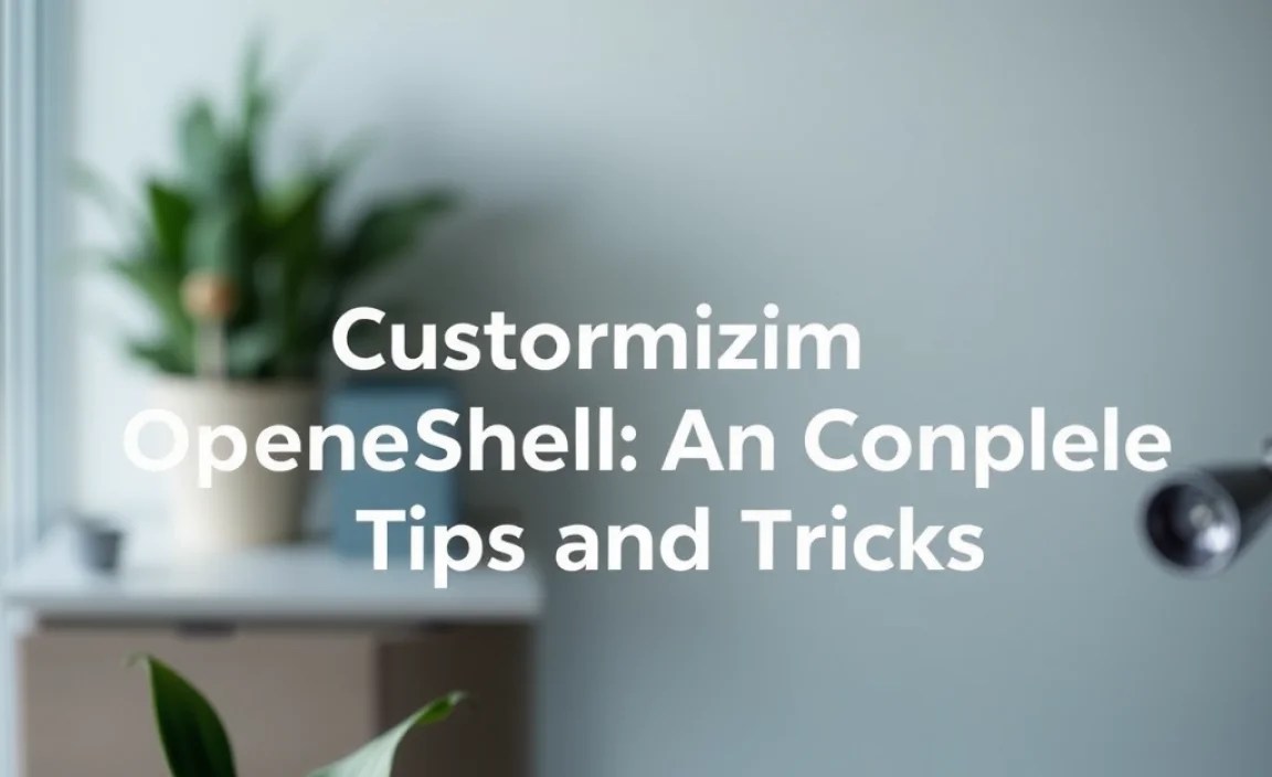 Customizing OpenShell: Tips and Tricks